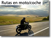Rutas en coche o moto desde Vélez Rubio